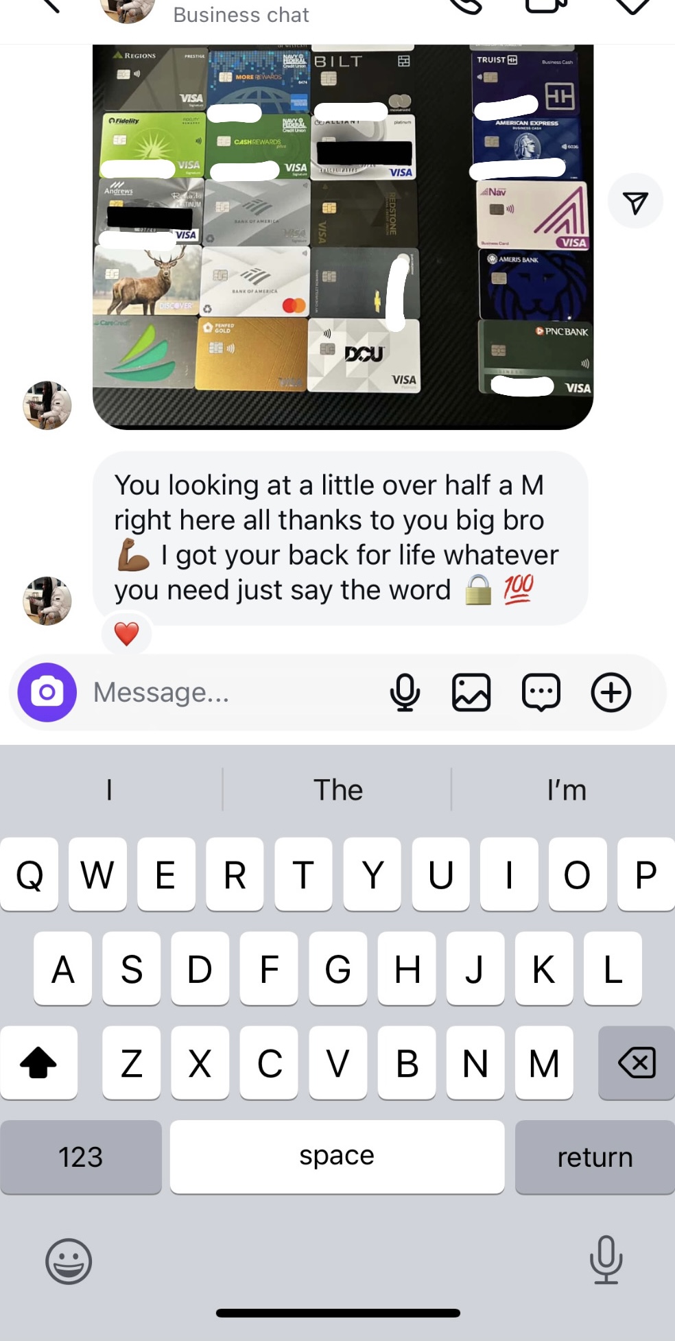 Client DM - half a million secured